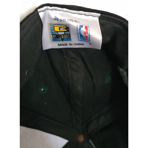 NEW Seattle Supersonics 90s Logo 7 snapback hat black green NBA Sonics vintage - Picture 4 of 10